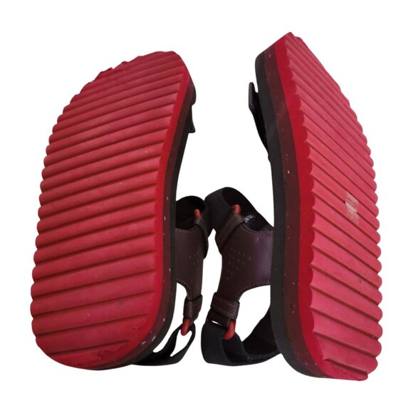 Coach Coachtopia Strappy Sandals in Black Oxblood Multi M5/W7 - Picture 7 of 9